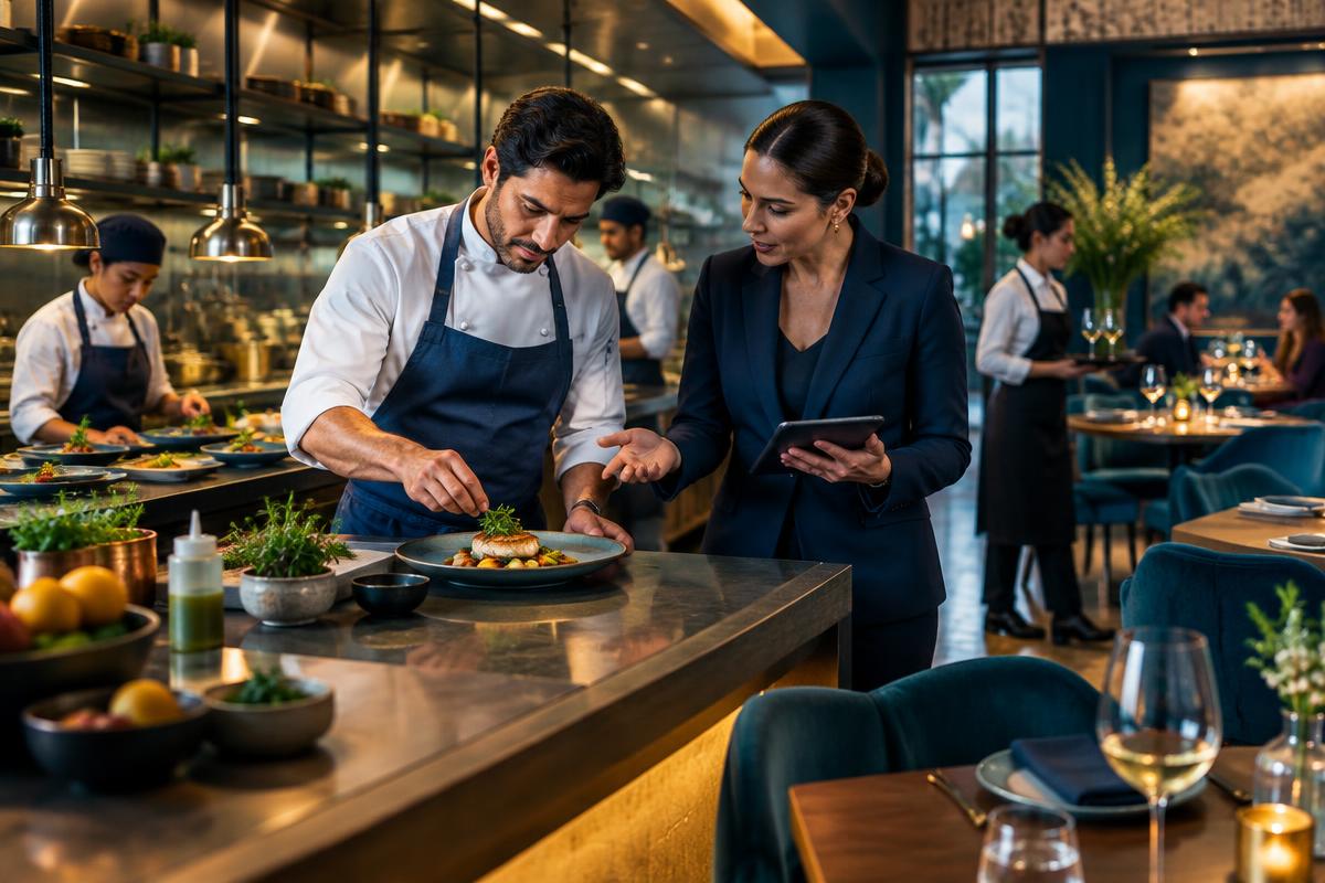Equipo empresarial del sector gastronomía